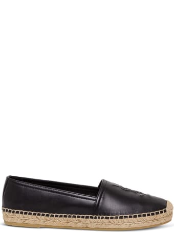 Saint Laurent Monogram Leather Espadrilles