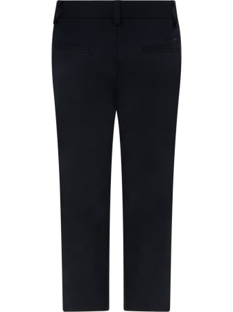 Armani Collezioni Blue Trouser For Boy With Iconic Eagle