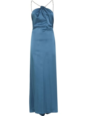 Amen Enver Satin Long Dress