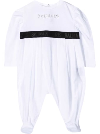 Balmain White Baby Suit