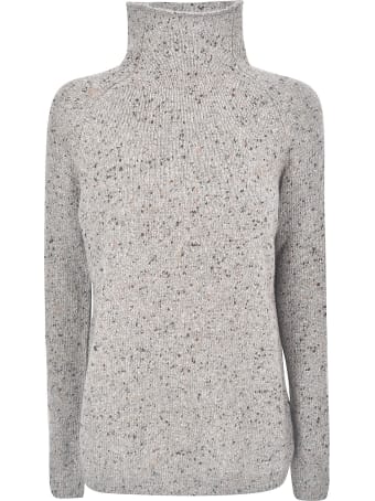 A Punto B High-neck Woven Sweater