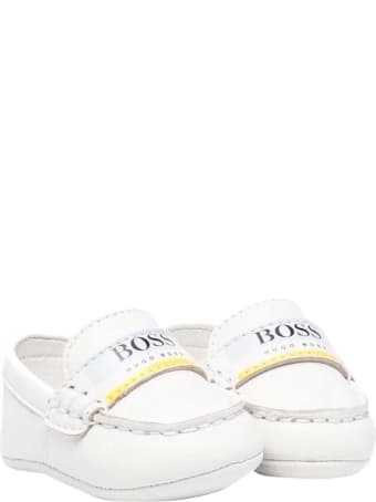 Hugo Boss White Loafers