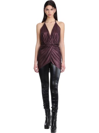 Rick Owens Lilies Topwear In Viola Viscose