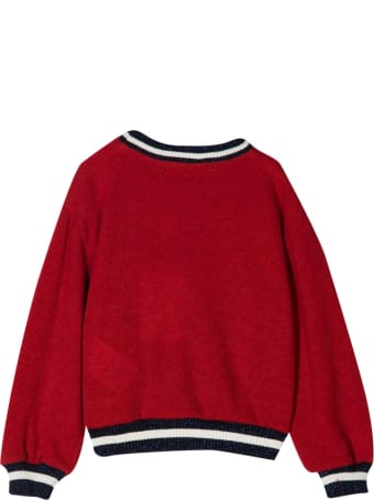 Miss Blumarine Short Red Sweatshirt
