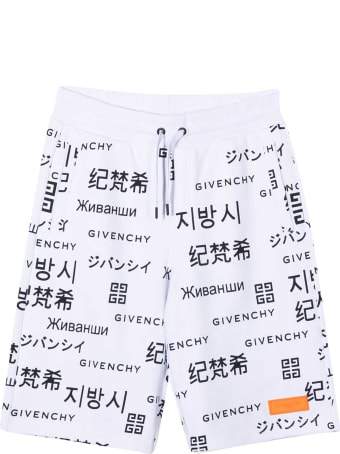 Givenchy White Bermuda Shorts Teen