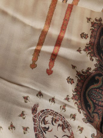Etro Beige Cashmere-silk Blend Scarf