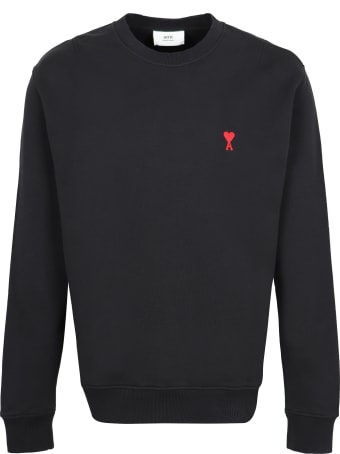 Ami Alexandre Mattiussi Logo Detail Cotton Sweatshirt