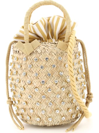 Le Niné Nina Small Basket Bag S2-00033 Crystal Stripe