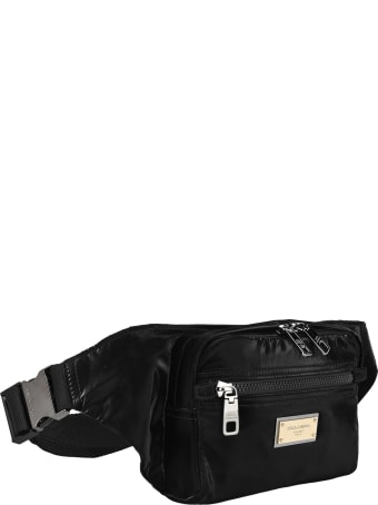 Dolce & Gabbana Dolce&gabbana Nero Sicilia Dna Nylon Belt Bag With Branded Tag