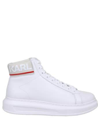 Karl Lagerfeld Sneakers Kapri Mens In White Leather