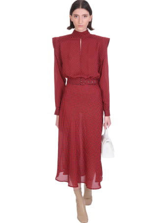 Jacob Lee Dress In Red Silk