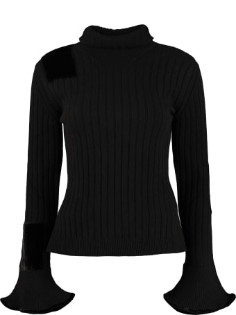 Cecilie Bahnsen Misha Ribbed Turtleneck Sweater