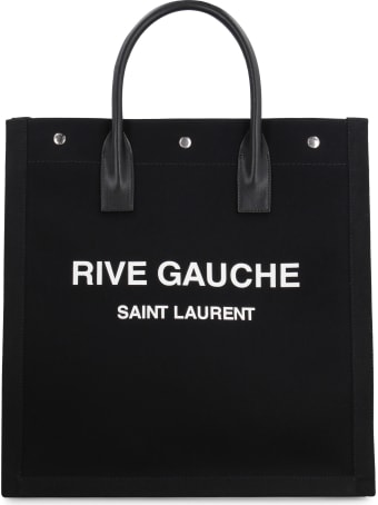Saint Laurent Rive Gauche Canvas Tote Bag