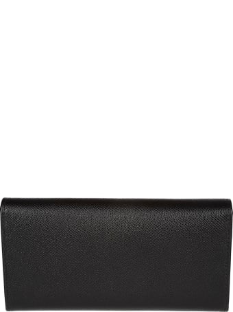 Salvatore Ferragamo Black Leather Wallet