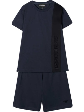 Emporio Armani Sports Suit With Embroidery