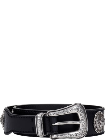 Kate Cate Belts In Black Leather