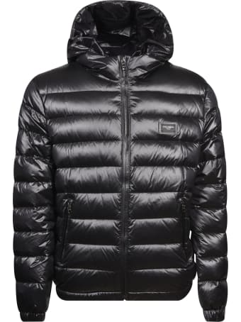 Dolce & Gabbana Logo Patch Padded Jacket