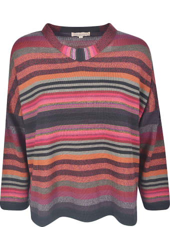 De Clercq Stripe Pattern Ribbed Sweater