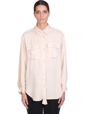 Maison Flaneur Shirt In Beige Viscose