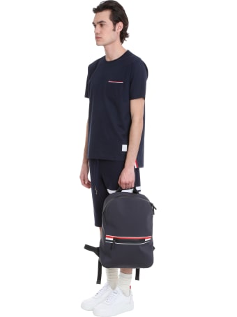Thom Browne T-shirt In Blue Cotton