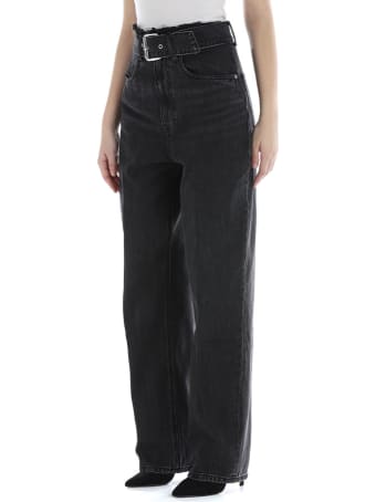 T by Alexander Wang Belted Paperbag Jeans