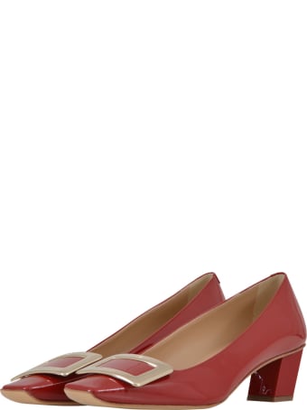 Roger Vivier Patent Belle Vivier Pump Red