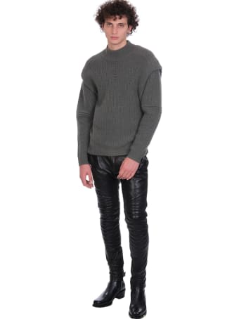 Jacob Lee Knitwear In Khaki Cashmere