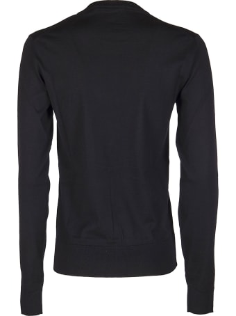 Dolce & Gabbana Black Virgin Wool-silk Blend Jumper