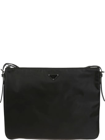 Prada Logo Plaque Shoulder Bag