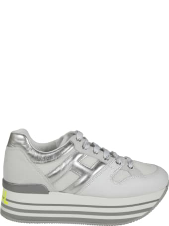 Hogan Metallic Logo Platform Sneakers