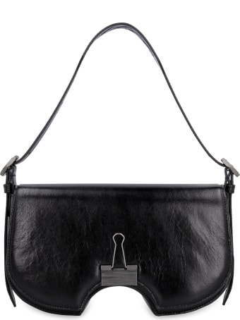 Off-White Swiss Flap Leather Crossbody Bag