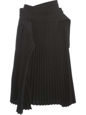 Junya Watanabe Comme Des Garçons Wool Plisse Skirt