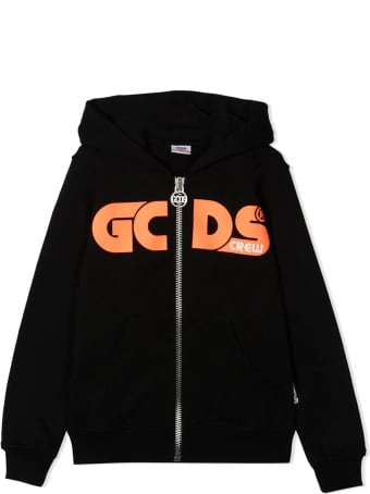 GCDS Black Cotton Hoodie