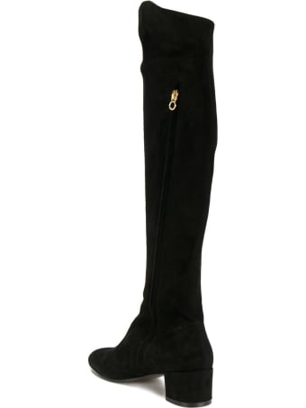 L'Autre Chose Black Suede Boots