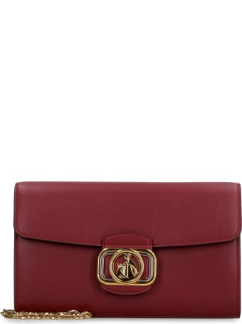Lanvin Leather Clutch With Strap
