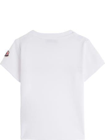 Moncler Jersey T-shirt With Front Logo Print