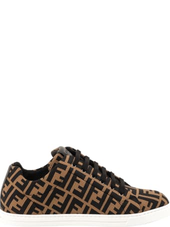 Fendi Ff Motif Mesh Sneakers