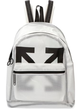 Off-White Logo Detail Pvc Backpack