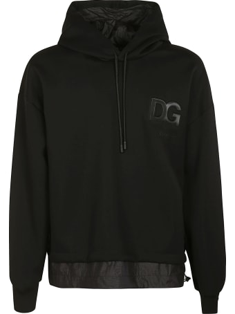 Dolce & Gabbana Chest Logo Layered Hoodie
