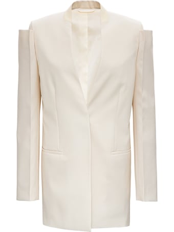 Givenchy Collarless Wool Blazer