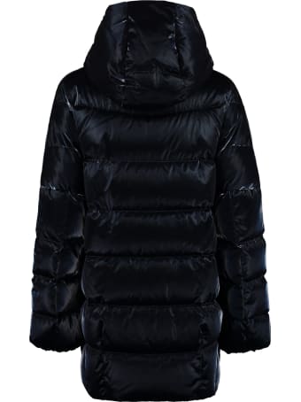 Add Iridescent Effect Nylon Down Jacket
