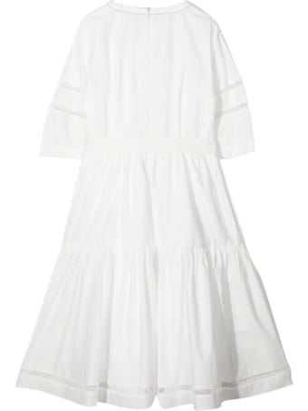 Brunello Cucinelli Brunello Teen Cucinelli Kids White Dress