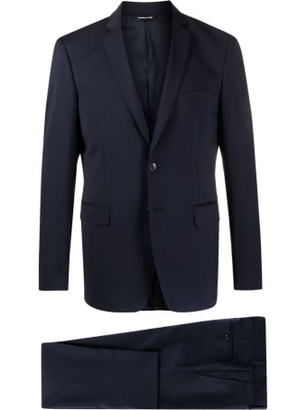 Tonello Blue Single-breasted Wool Suit