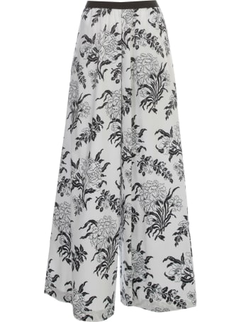 Antonio Marras Pants Flare Elastic W/flowers