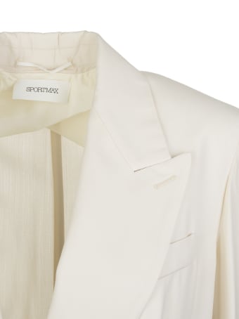 Max Mara Ivory Corvino Overcoat
