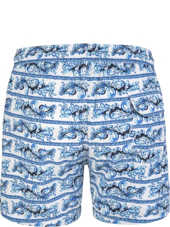 Capri Code Blue And Light Blue Vietri Sul Mare Swimsuit