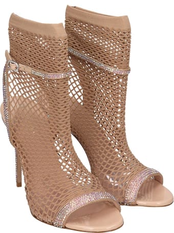 Le Silla Sandals In Powder Leather