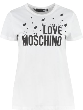 Love Moschino Logo Cotton T-shirt