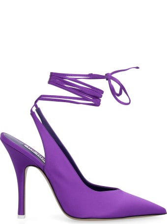 The Attico Venus Fabric Slingback Pumps