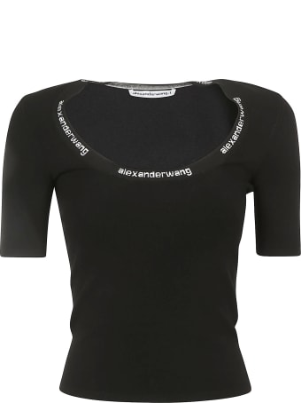 Alexander Wang Bodycon Short Sleeve T-shirt